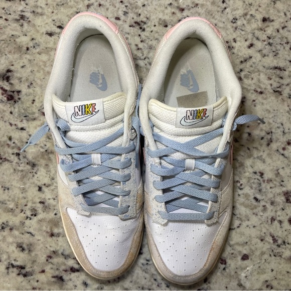 Nike Dunk Low Oxidized Pastels Size 12 DV6486-100 Mens No Box Pre Owned Suede - Picture 4 of 9